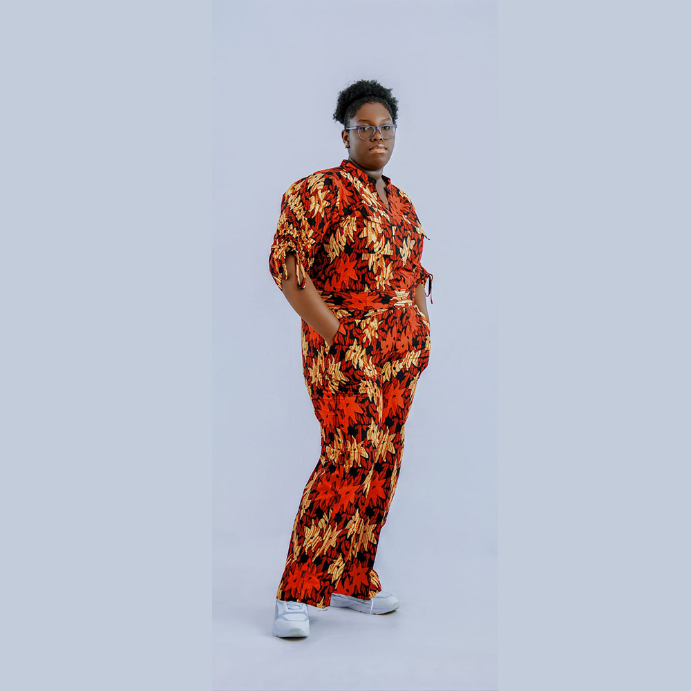 2 pcs Ankara: Top and Pants
