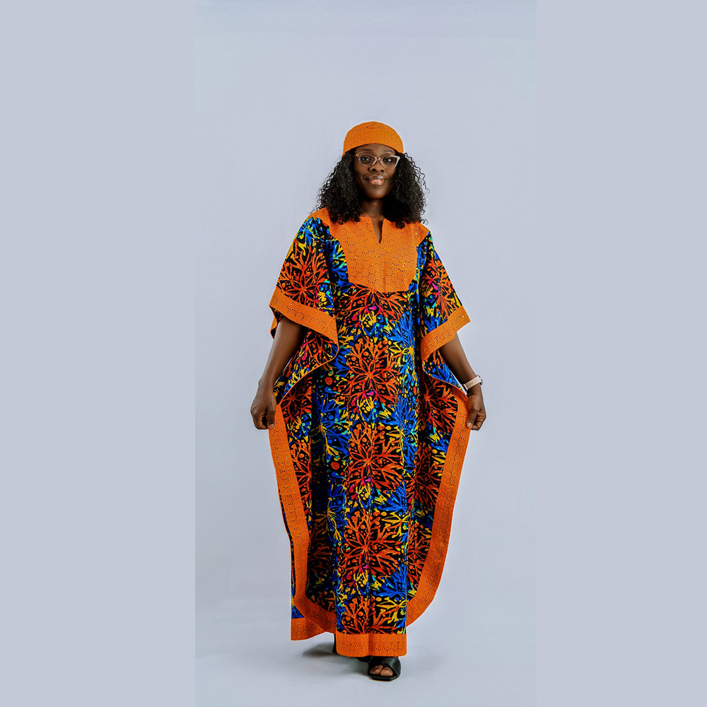 Ankara Mixed with Lace Fabric